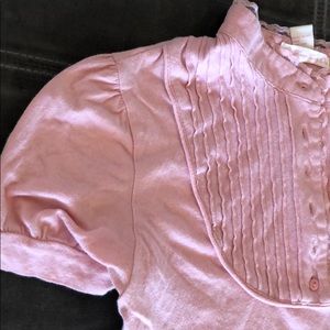 Vintage Cotton Lace Button Neck